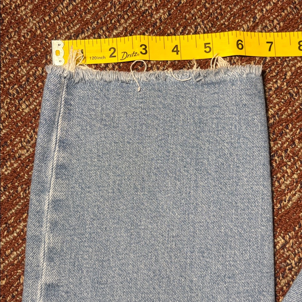 J crew button fly medium/ light wash straight cropped leg denim women’s 30 - Picture 15 of 16